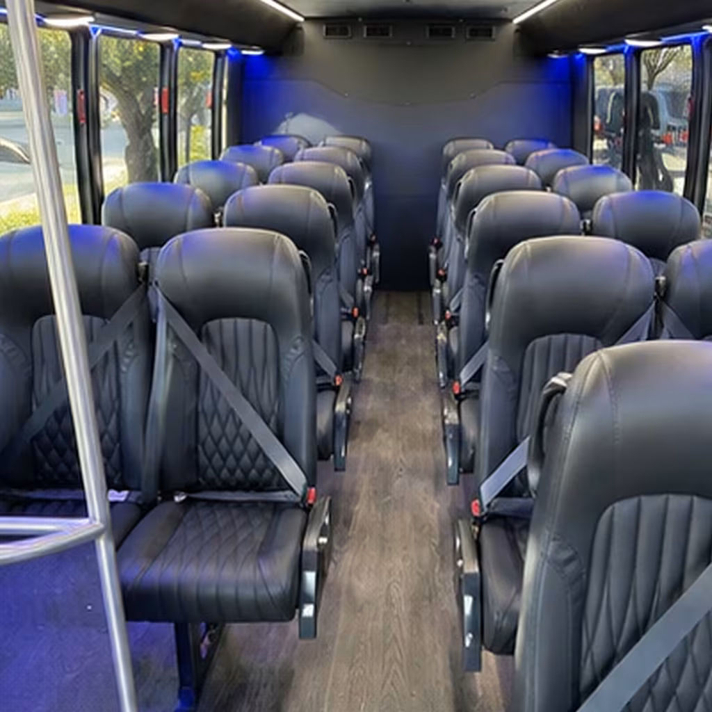 25 passenger minibus interior