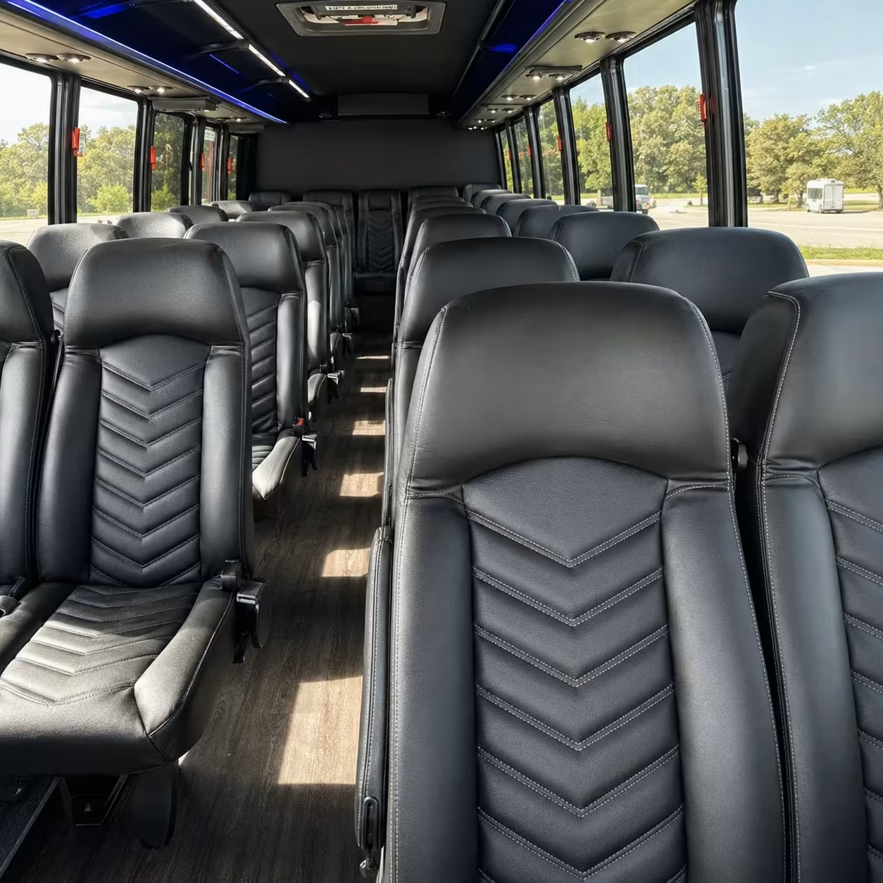 35 passenger minibus interior