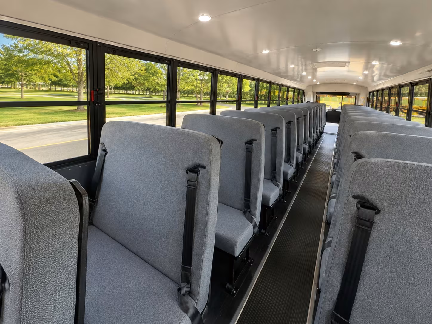 school bus inside