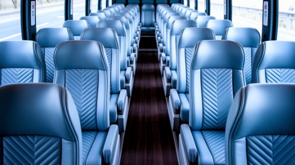 56 passenger charter bus interior