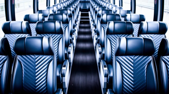 santa fe 54 passenger charter bus inside