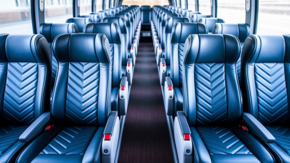 santa fe 55 passenger charter bus inside