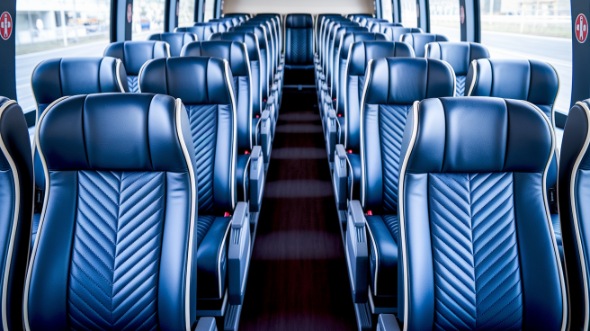 santa fe 56 passenger charter bus inside