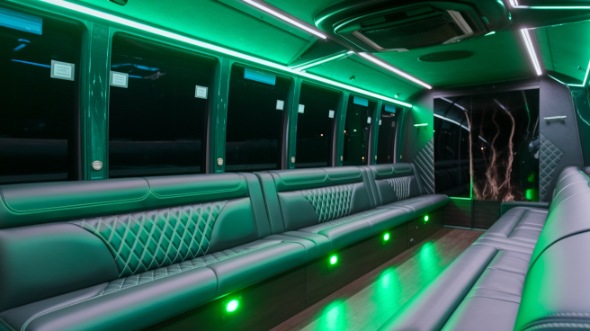 santa fe party bus rental inside
