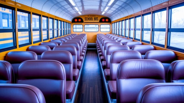 santa fe school bus rental inside