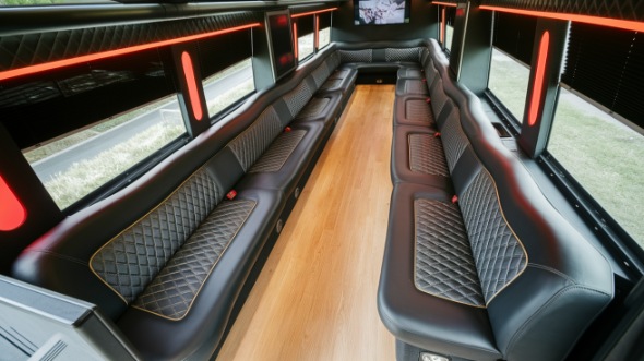 santa fe sprinter limo rental inside