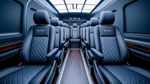 santa fe sprinter van with driver rental