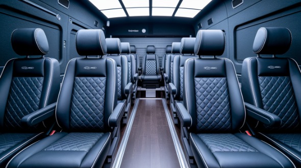 sprinter van with driver interior